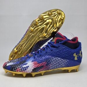 Under Armour Spotlight Clone 4 MC USA Mens Sz 12 Football Cleats 3027296-400 New